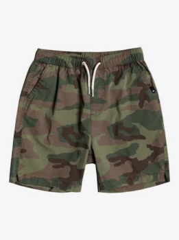 Taxer - Elasticated Shorts for Boys 8-16 - Brown - Quiksilver