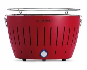 LotusGrill Standard Charcoal Barbecue With Fan Grill - Blazing Red