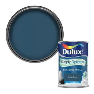 Dulux Simply Refresh Feature Wall Indigo Shade Matt Emulsion Paint 1.25L