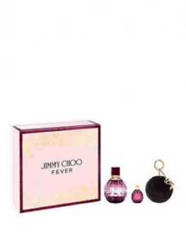 Jimmy Choo Fever Gift Set 60ml Eau de Parfum + Pompom + 4.5Ml Deluxe Miniature
