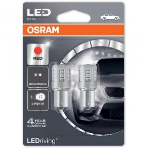 Osram LEDriving P21W Red LED Brake Light Bulbs 7456R-02B (Twin Pack)