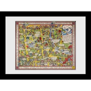 Transport For London Map 2 60 x 80 Framed Collector Print