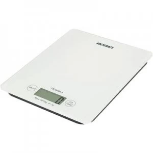 VOLTCRAFT TS-5000/1 Letter scales Weight range 5 kg Readability 1g battery-powered White