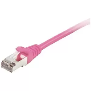 Equip 605581 RJ45 Network cable, patch cable CAT 6 S/FTP 2m Pink gold plated connectors