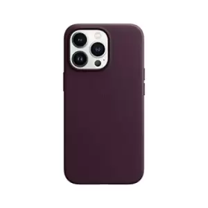 Apple - Back cover for mobile phone - with MagSafe - leather - dark cherry - for iPhone 13 Pro