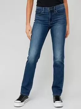 Levis 314 Shaping Straight Jean - Blue Size 27, Inside Leg 30, Women