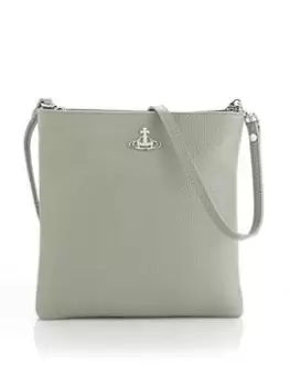 Vivienne Westwood Squire Square Faux Leather Cross-Body Bag - Sage