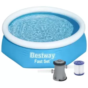 BestWay 8ft x 24" Fast Set Above Ground Swimming Pool With Filter