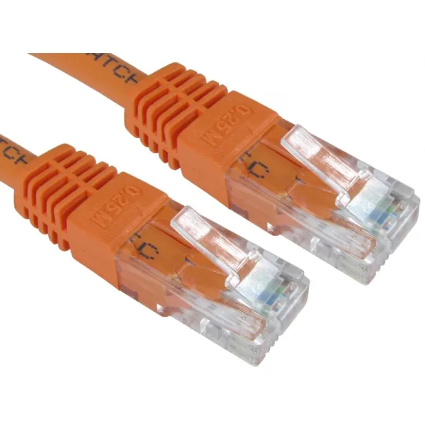 Cables Direct 0.25m CAT6 Patch Cable (Orange)