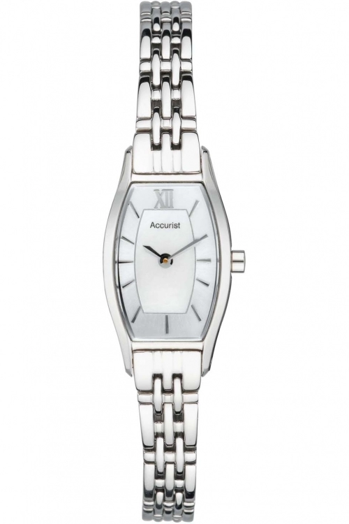 Silver 'Accurist Tonneau Bracelet' Watch - LB1282PX