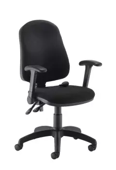 Calypso Ergo Operator Chair with Folding Arms - Black