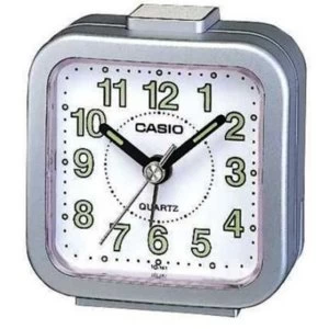 Casio Square Beep Alarm Clock - Silver
