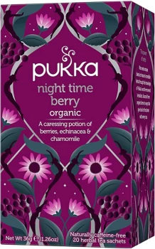 Pukka Organic Night Time Berry Herbal Tea - 20 Bags
