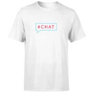Chat Mens T-Shirt - White - 4XL