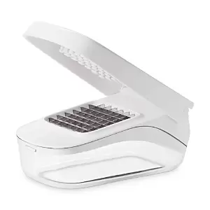 OXO Good Grips Vegetable Chopper with Easy-Pour Opening, White
