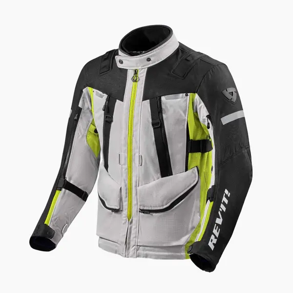 REV'IT! Sand 4 H2O Jacket Silver Neon Yellow Size S