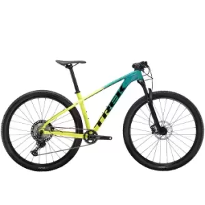 2021Trek X-Caliber 9 Hardtail Mountain Bike in Teal/Volt Fade