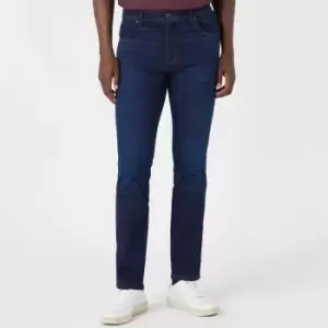Wrangler Texas Logo-Patched Slim Fit Denim Jeans - W36/L32