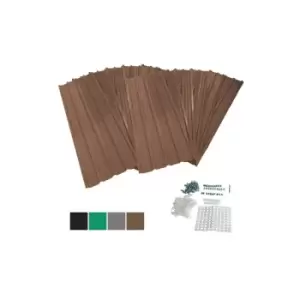 BIRCHTREE 12x Metal Roof Sheets 1200x516mm RSS01 Coffee
