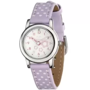 Childrens D For Diamond Floral Lilac Watch Watch