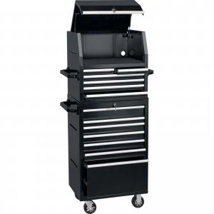 Draper 13 Drawer Roller Cabinet and Tool Chest Black