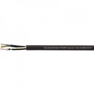 Cable combo 1 x 2 x 0.25mm 3 G 1.50 mm Black Heluk