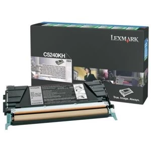 Lexmark C5240KH Black Laser Toner Ink Cartridge