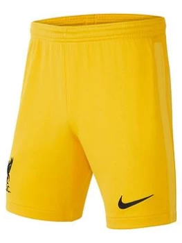 Nike Liverpool FC Junior 21/22 Home Goalkeeper Short - Green , Yellow, Size S (8-9 Years)