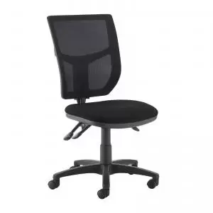 Altino mesh back asynchro operator chair with no arms - black