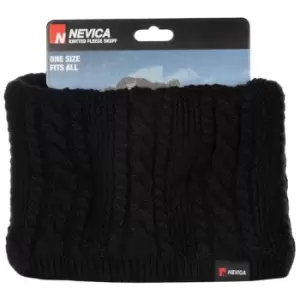 Nevica Knitted Fleece Skuff - Black
