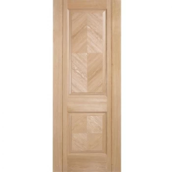 LPD Madrid 2 Panel Fully Finished Oak Internal Door - 1981mm x 838mm (78 inch x 33 inch)