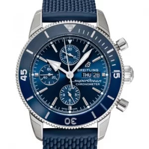 Superocean Heritage II Chronograph Automatic Blue Dial Mens Watch