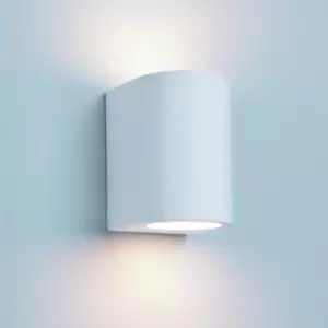 Searchlight Lighting - Searchlight Gypsum - 1 Light Up & Down Wall Light Paintable White Plaster, G9