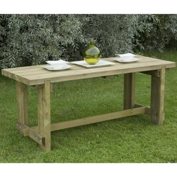 Forest Garden - Forest Refectory Wooden Garden Table 6'x2' (1.8x0.7m) - Pressure treated