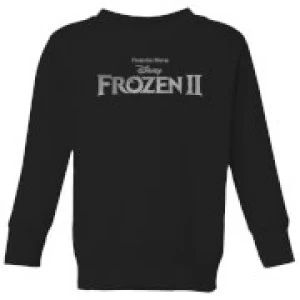 Frozen 2 Title Silver Kids Sweatshirt - Black - 11-12 Years