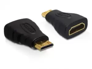 DeLOCK 65244 cable gender changer 19-p HDMI-C M 19-p HDMI-A F Black