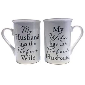 Amore By Juliana Mug Gift Set - Perfect Husband & Wife