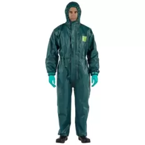 Ansell 4000 Ultrasonically Welded & Taped - Model 111 Size 6XL Protective Suits - Green