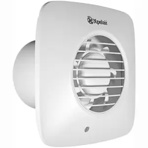 Xpelair Simply Silent DX100BHTS 4"/100mm Humidistat Square Intermittent Extractor Fan - 93019AW