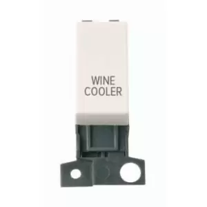 Click Scolmore MiniGrid 13A Double-Pole Wine Cooler Switch Polar White - MD018PW-WC