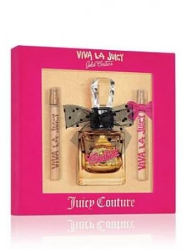 Juicy Couture Viva La Juicy Gold Couture 100ml Juicy Couture 3 Piece Gift Set