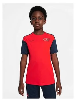 Boys, Nike CR7 Junior T-Shirt - Navy , Red, Size M