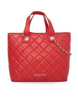 Valentino By Mario Valentino Ocarina Quilted Tote Bag - Red