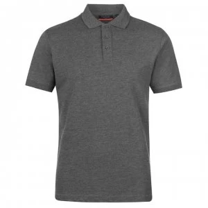 Pierre Cardin Plain Polo Shirt Mens - Charcoal Marl