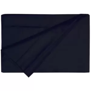 Belledorm - 200 Thread Count Egyptian Cotton Flat Sheet (Double) (Black) - Black