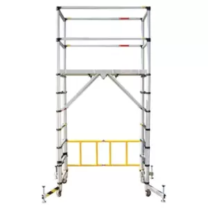 Zarges TT002 Teletower Aluminium Telescopic Scaffold Tower with To...