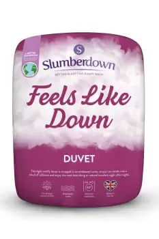 Slumberdown Feels Like Down Single Duvet 10.5 Tog - wilko