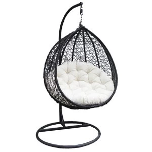 Charles Bentley Hanging Swing Chair Seat and Cream
