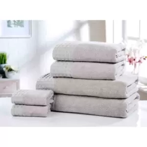 Rapport Home Furnishings Retreat 550gsm Towel Bale - 6 Piece - Silver