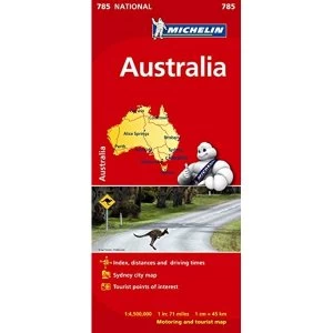 Australia - Michelin National Map 785 Map Sheet map 2012